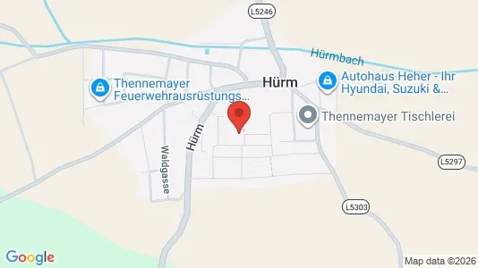 Apartments for rent i Hürm - kort over placeringen