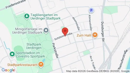 Apartments for rent i Krefeld - kort over placeringen