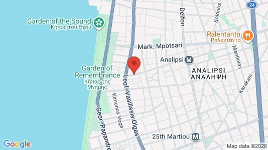 Apartments for rent i Thessaloniki - kort over placeringen
