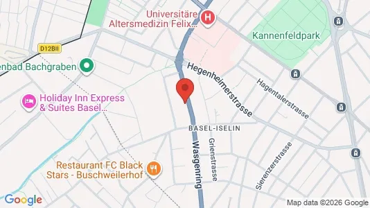 Apartments for rent i Basel-Stadt - kort over placeringen