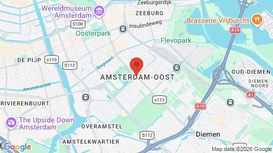 Rooms for rent i Amsterdam Oost-Watergraafsmeer - kort over placeringen
