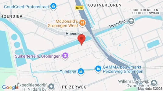 Apartments for rent i Groningen - kort over placeringen