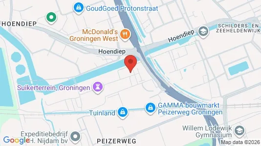 Apartments for rent i Groningen - kort over placeringen