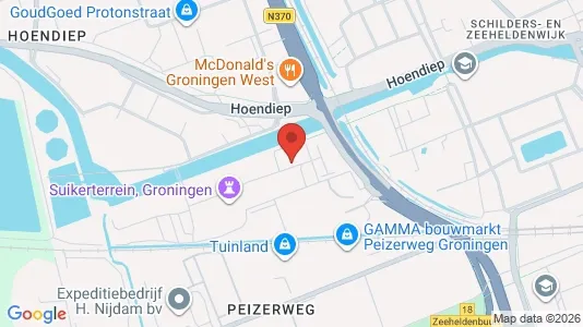 Apartments for rent i Groningen - kort over placeringen