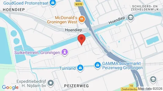 Apartments for rent i Groningen - kort over placeringen
