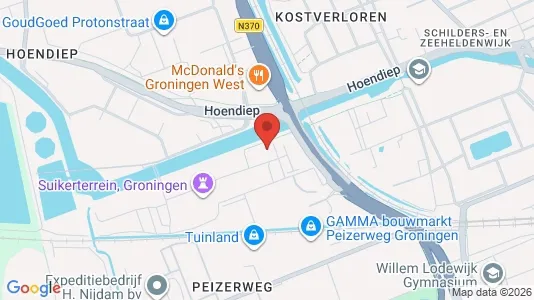 Apartments for rent i Groningen - kort over placeringen