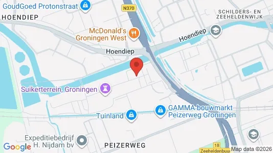 Apartments for rent i Groningen - kort over placeringen