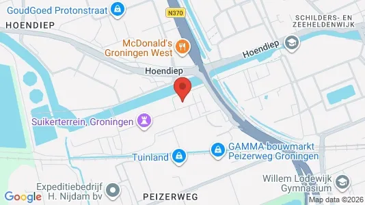 Apartments for rent i Groningen - kort over placeringen
