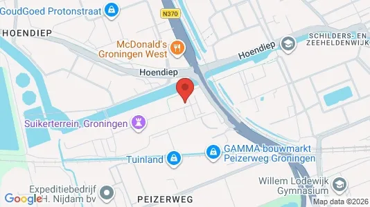 Apartments for rent i Groningen - kort over placeringen