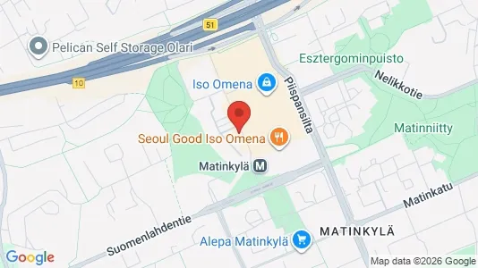 Apartments for rent i Espoo - kort over placeringen