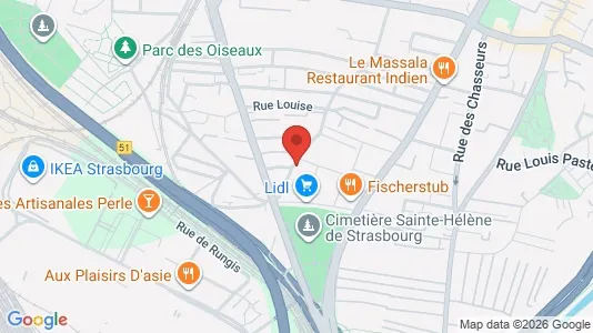 Rooms for rent in Strasbourg - Photo from Google Street View
