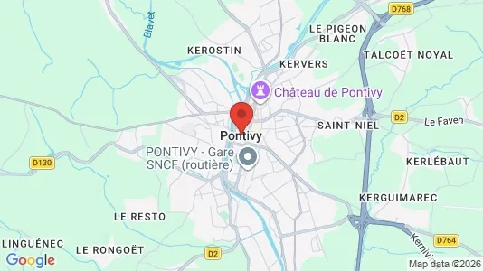 Houses for rent i Pontivy - kort over placeringen