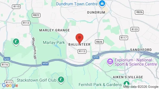 Apartments for rent i Ballinteer - kort over placeringen