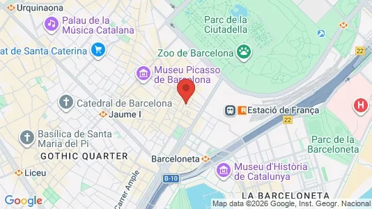 Apartments for rent i Barcelona Ciutat Vella - kort over placeringen