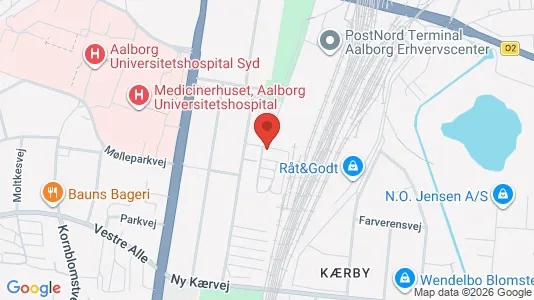 Apartments for rent i Aalborg Center - kort over placeringen