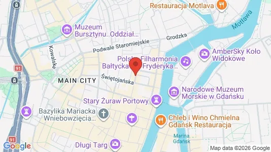 Apartments for rent i Gdańsk - kort over placeringen