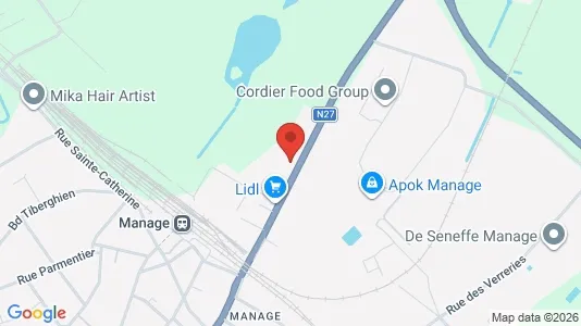 Apartments for rent i Manage - kort over placeringen