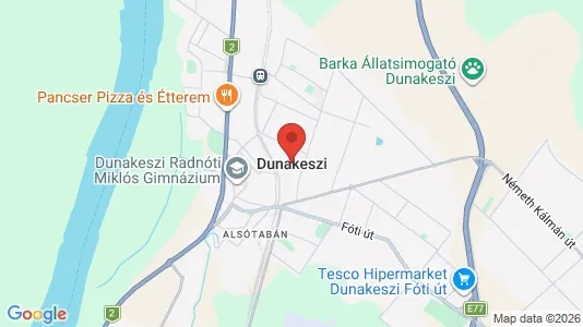Apartments for rent i Dunakeszi - kort over placeringen