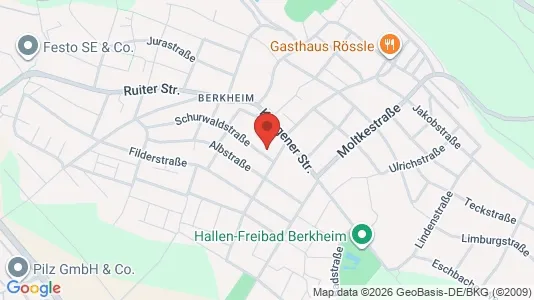 Apartments for rent i Esslingen - kort over placeringen