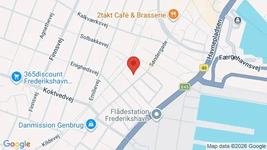 Apartments for rent i Frederikshavn - kort over placeringen