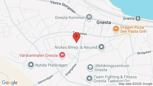 Apartments for rent i Gnesta - kort over placeringen