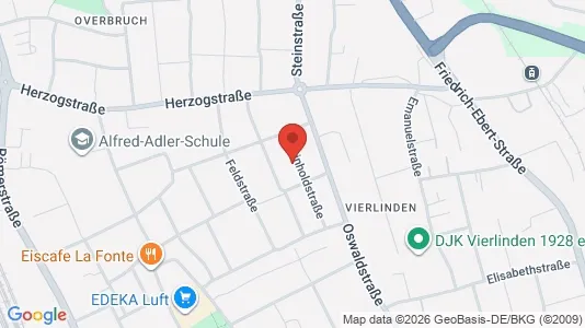 Apartments for rent i Duisburg - kort over placeringen