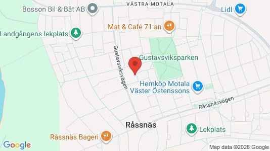 Apartments for rent i Motala - kort over placeringen