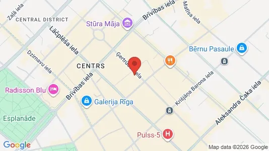 Apartments for rent i Riga Avoti - kort over placeringen