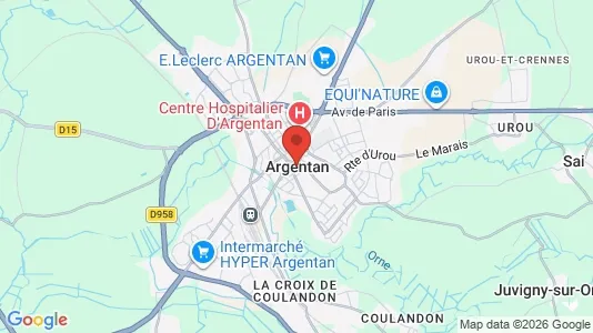 Rooms for rent in Argentan - Photo from Google Street View