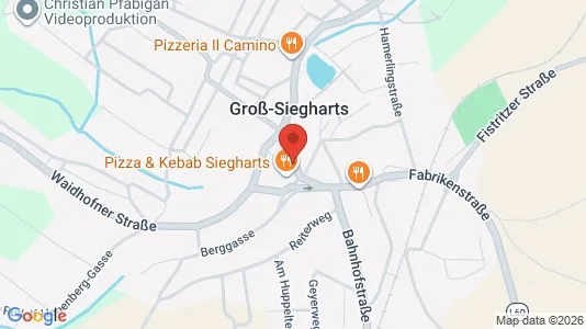 Apartments for rent i Groß-Siegharts - kort over placeringen