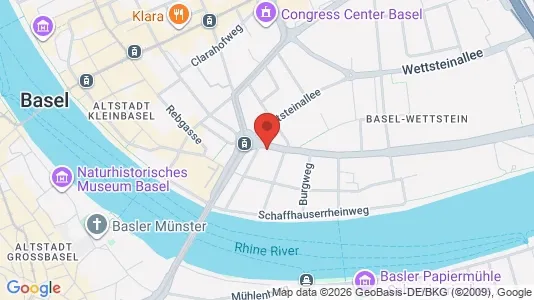 Apartments for rent i Basel-Stadt - kort over placeringen
