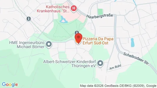 Apartments for rent i Erfurt - kort over placeringen