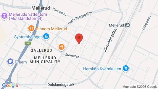 Apartments for rent i Mellerud - kort over placeringen