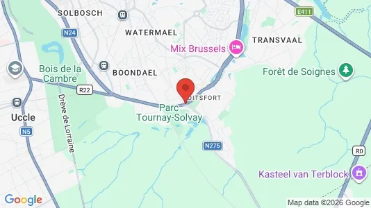 Houses for rent i Brussels Watermaal-Bosvoorde - kort over placeringen