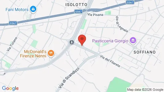Apartments for rent i Florence - kort over placeringen