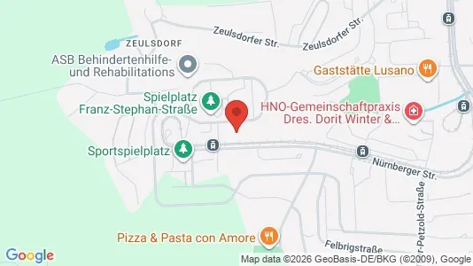 Apartments for rent i Gera - kort over placeringen
