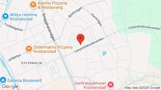 Apartments for rent i Kristianstad - kort over placeringen
