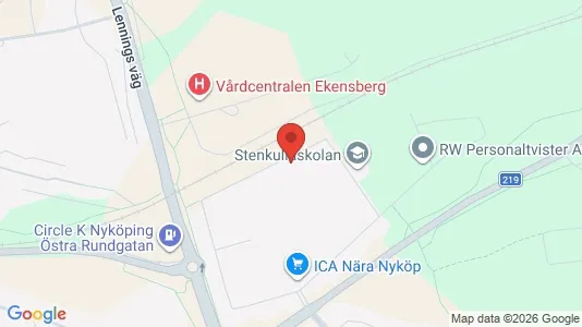 Apartments for rent i Nyköping - kort over placeringen