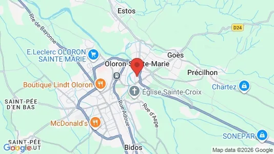 Apartments for rent i Oloron-Sainte-Marie - kort over placeringen