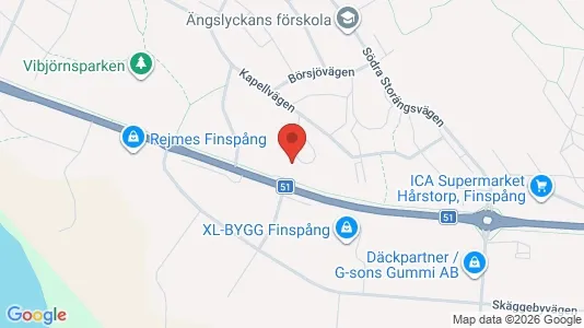 Apartments for rent i Finspång - kort over placeringen