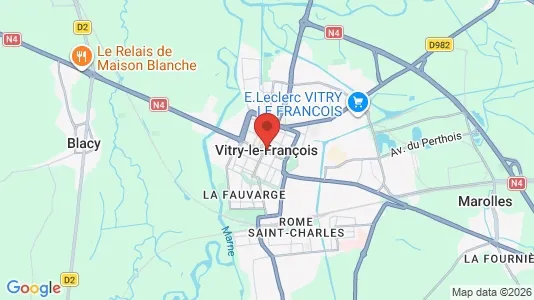 Apartments for rent i Vitry-le-François - kort over placeringen
