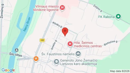 Apartments for rent i Vilnius Antakalnis - kort over placeringen