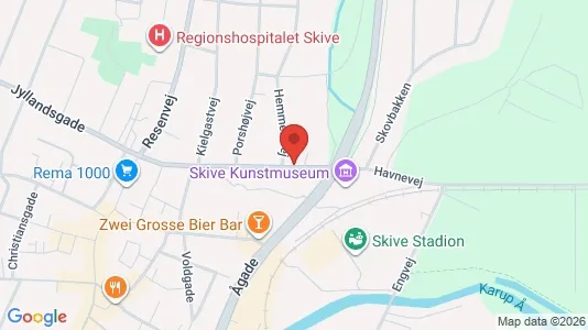 Apartments for rent i Skive - kort over placeringen