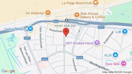Apartments for rent i Knokke-Heist - kort over placeringen