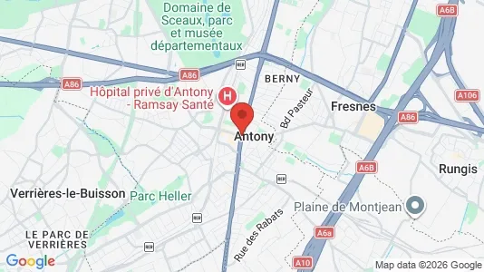 Rooms for rent in Antony - Photo from Google Street View
