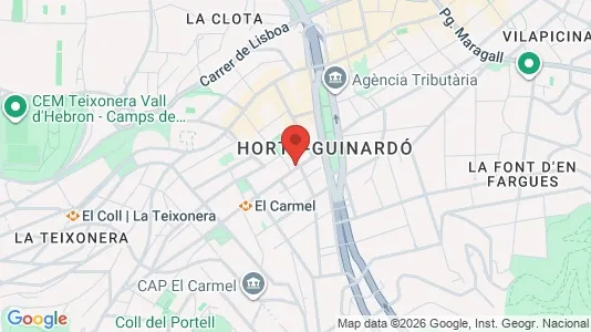 Apartments for rent i Barcelona Horta-Guinardó - kort over placeringen