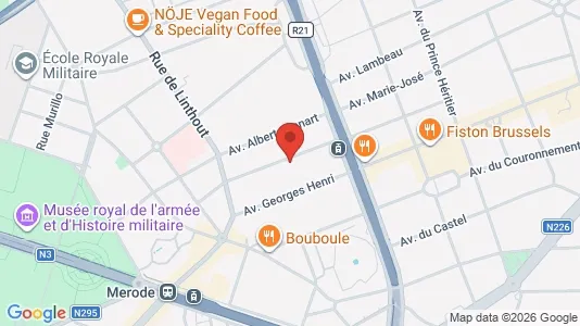 Apartments for rent i Brussels Sint-Lambrechts-Woluwe - kort over placeringen