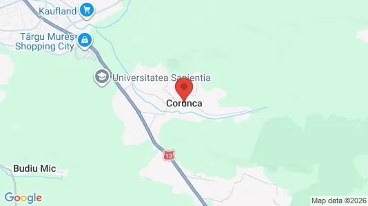 Houses for rent i Corunca - kort over placeringen