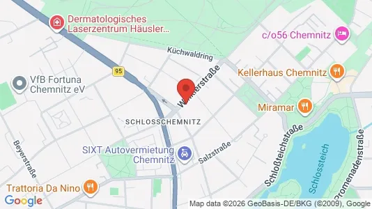 Apartments for rent in Chemnitz - Photo from Google Street View