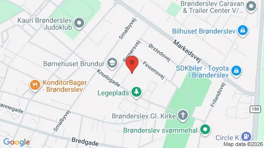 Apartments for rent i Brønderslev - kort over placeringen